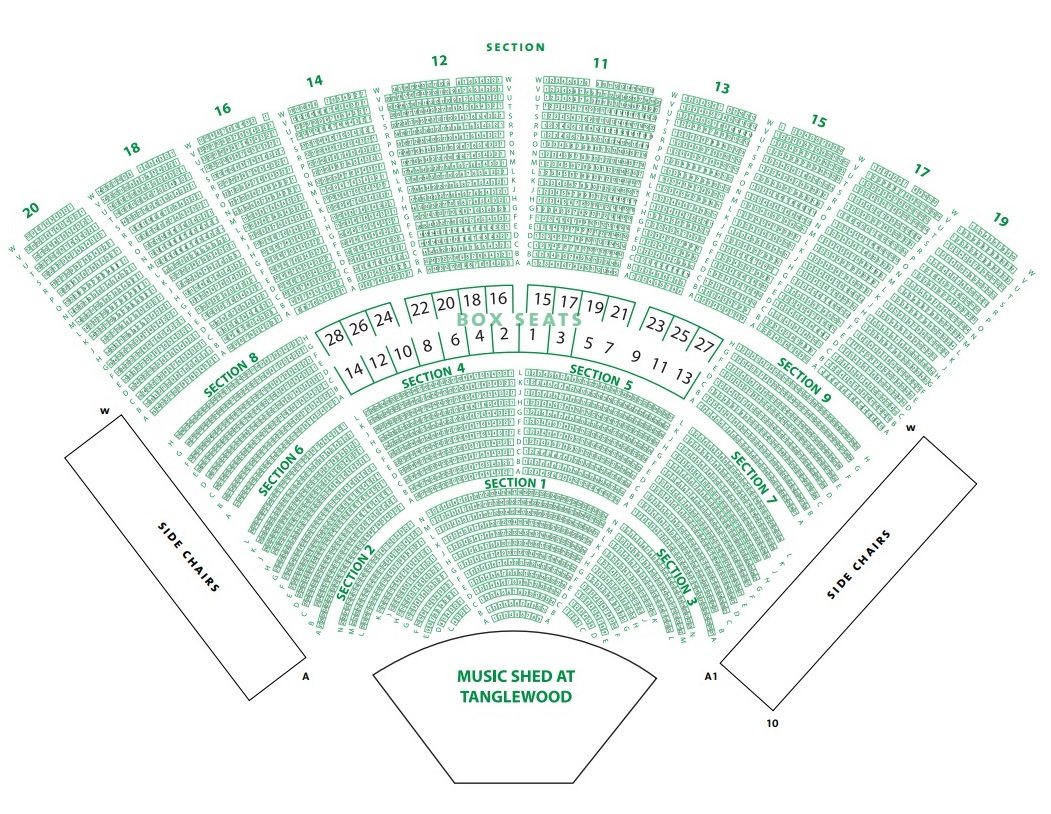 Tanglewood Koussevitzky Music Shed Seating Chart